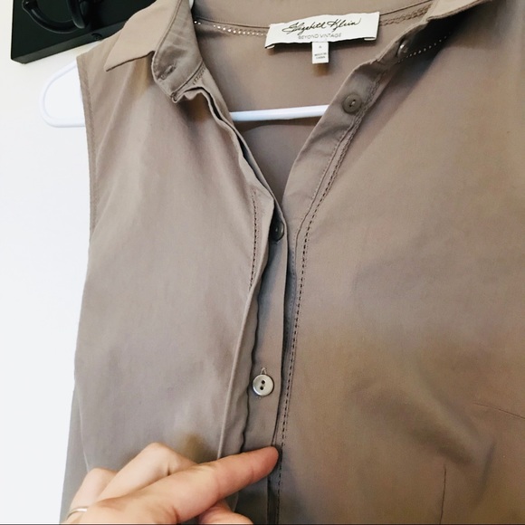 Anthropologie Taupe Midi Dress - Picture 6 of 8